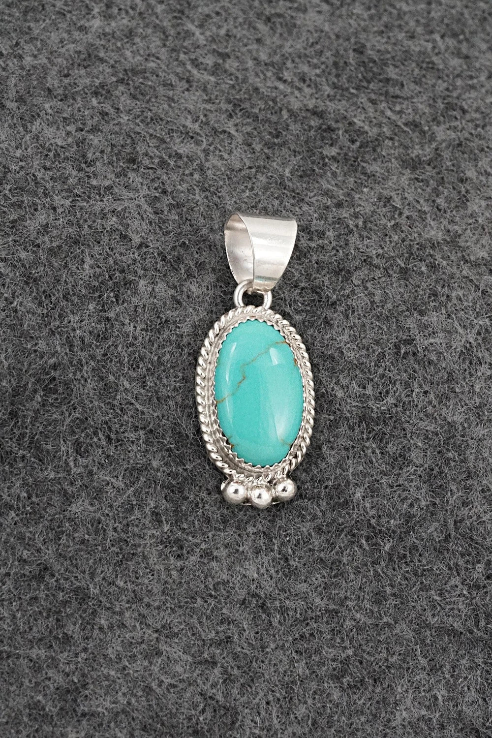 Turquoise & Sterling Silver Pendant - Byron Begay