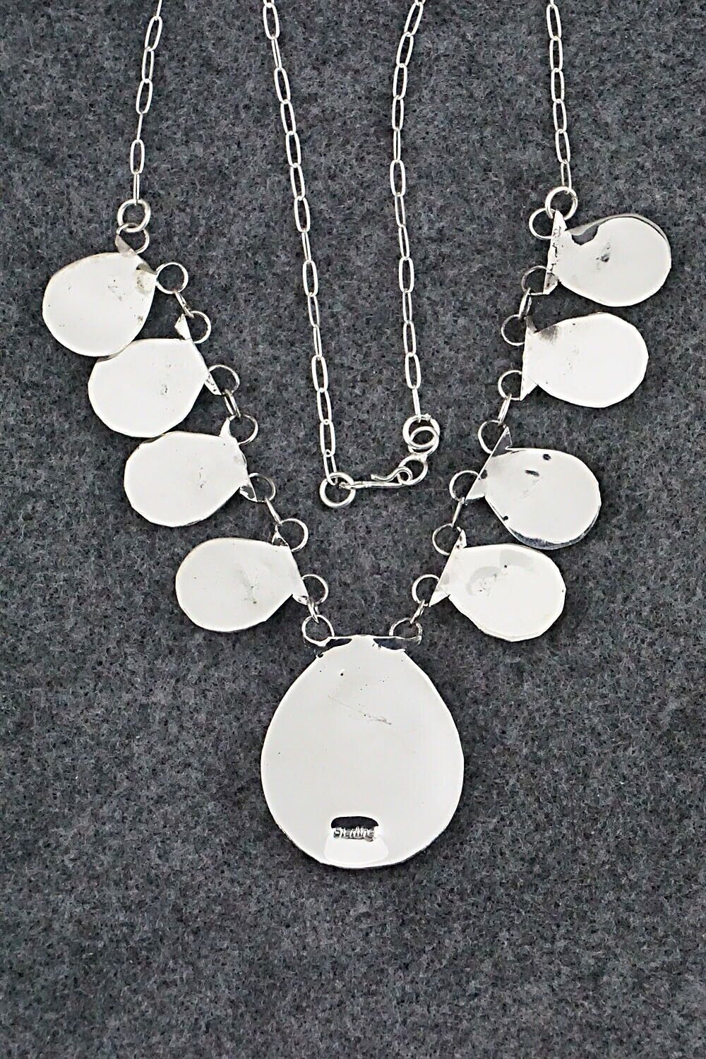 Turquoise & Sterling Silver Necklace - Leroy Parker