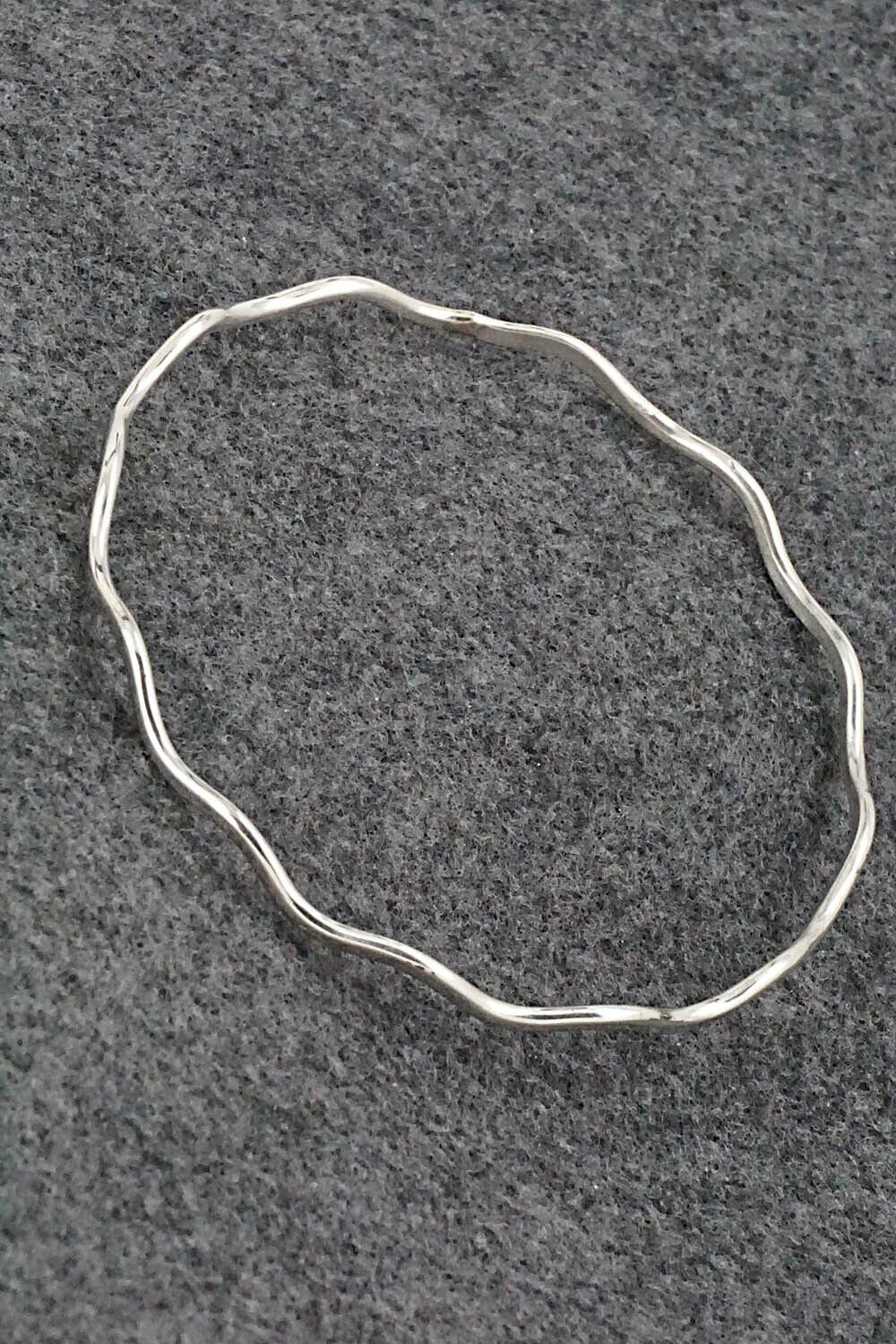 Sterling Silver Bangle Bracelet - Elaine Tahe