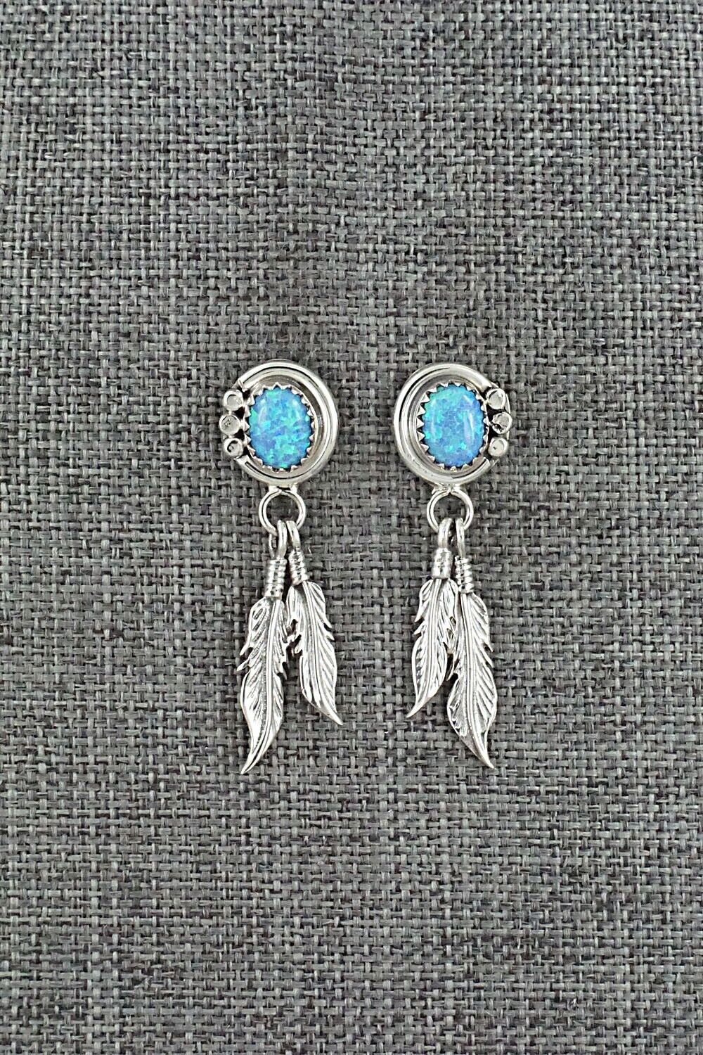 Opalite & Sterling Silver Earrings - Rita Largo