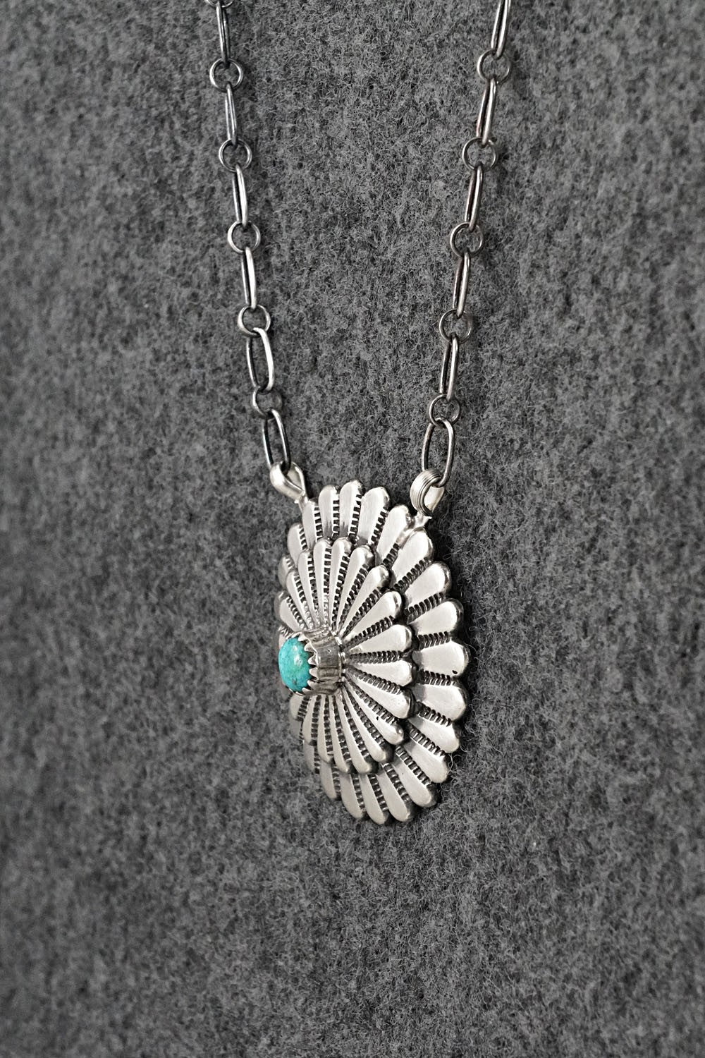 Turquoise & Sterling Silver Necklace - Sheldon Mariano