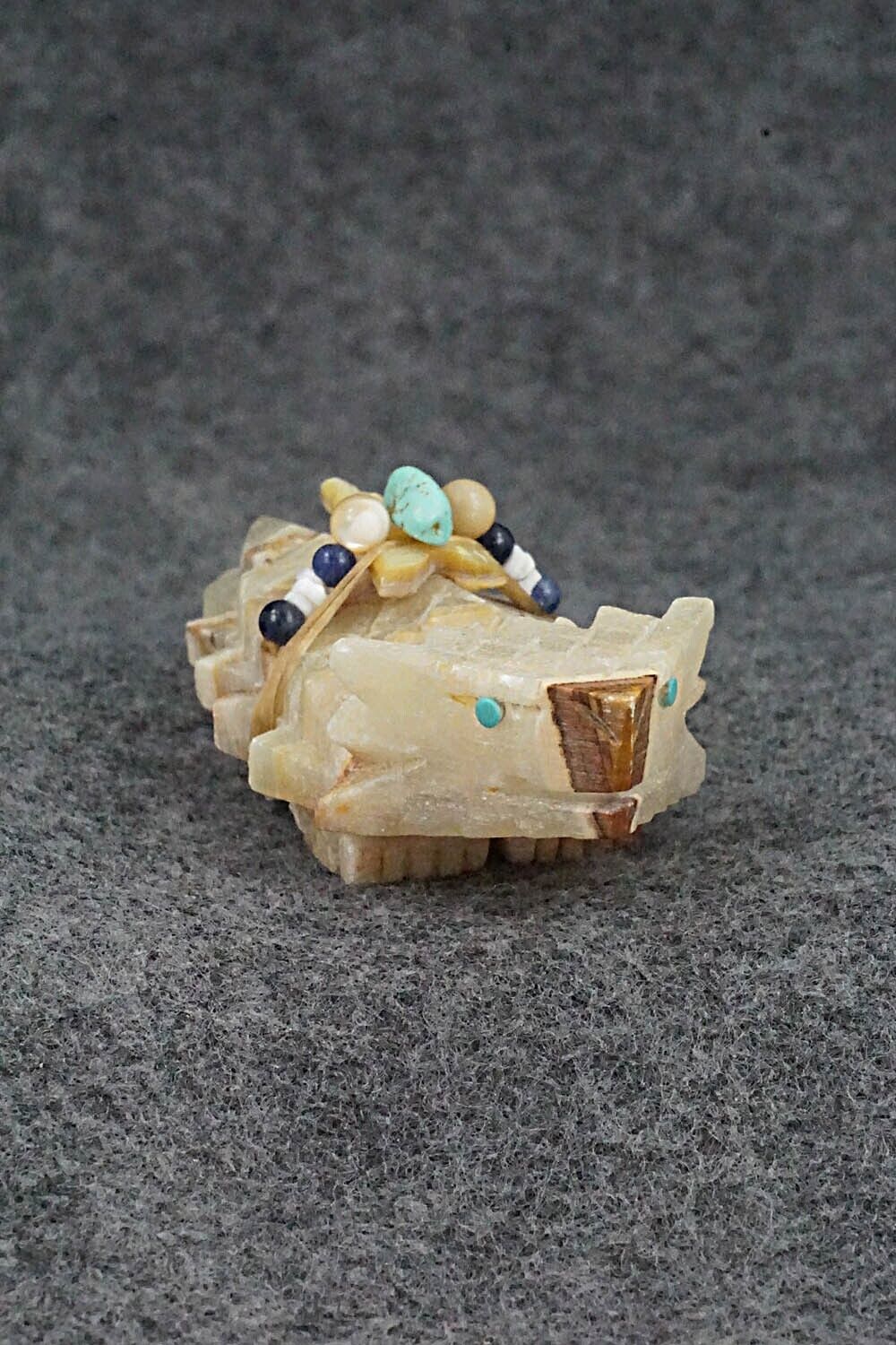 Horned Toad Zuni Fetish Carving - Douglas Martza