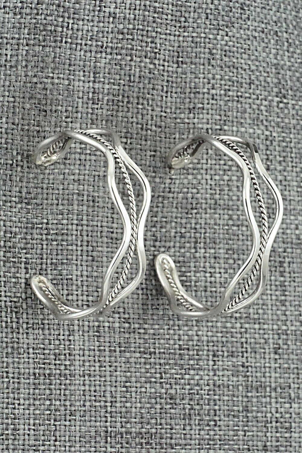 Sterling Silver Hoop Earrings - Elaine Tahe