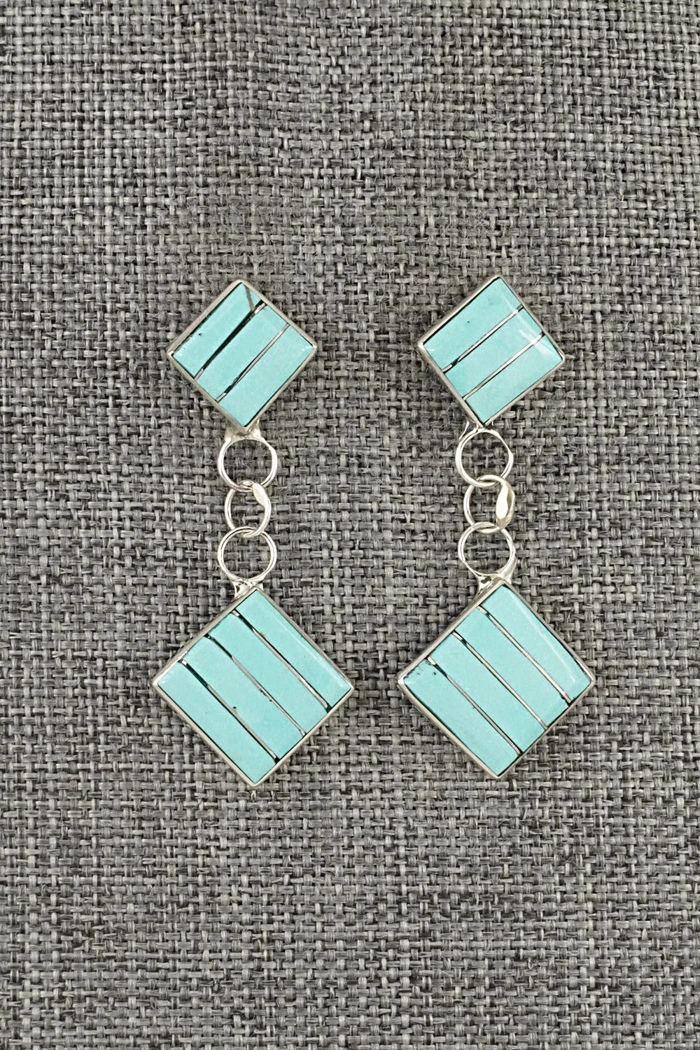 Turquoise & Sterling Silver Earrings - Michelle Haloo