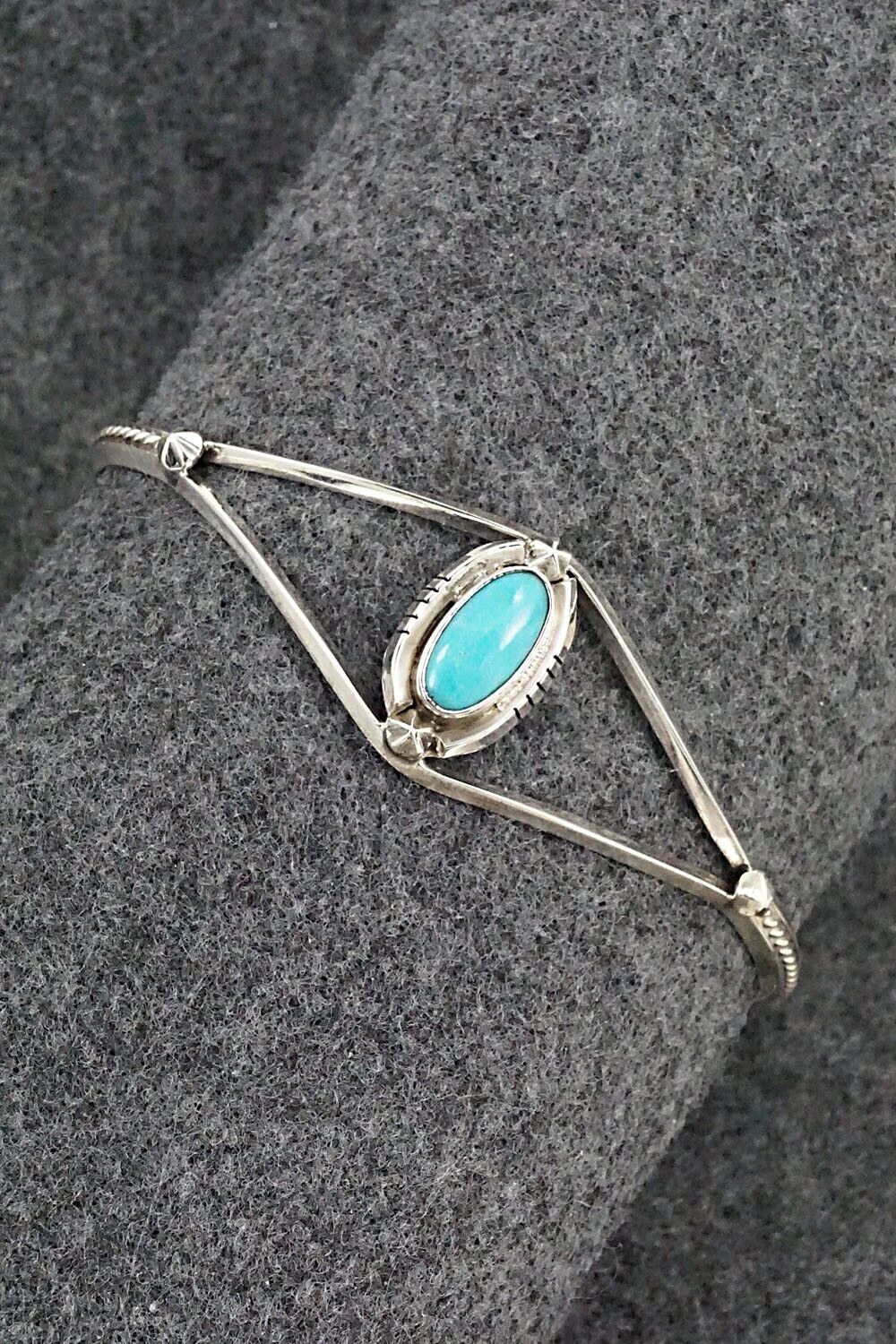 Turquoise & Sterling Silver Bracelet - Amos Begay