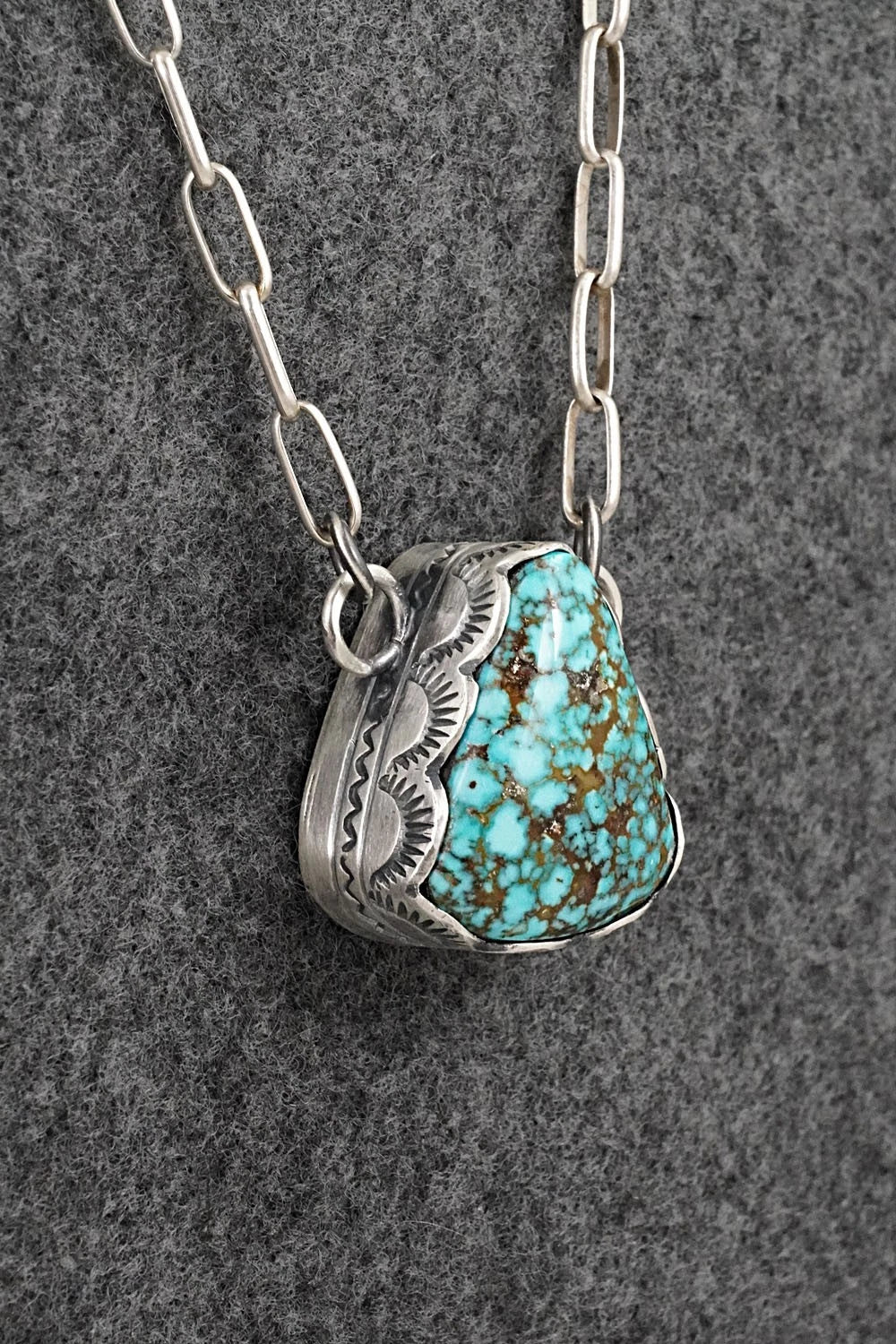 Turquoise & Sterling Silver Necklace - Randy Boyd