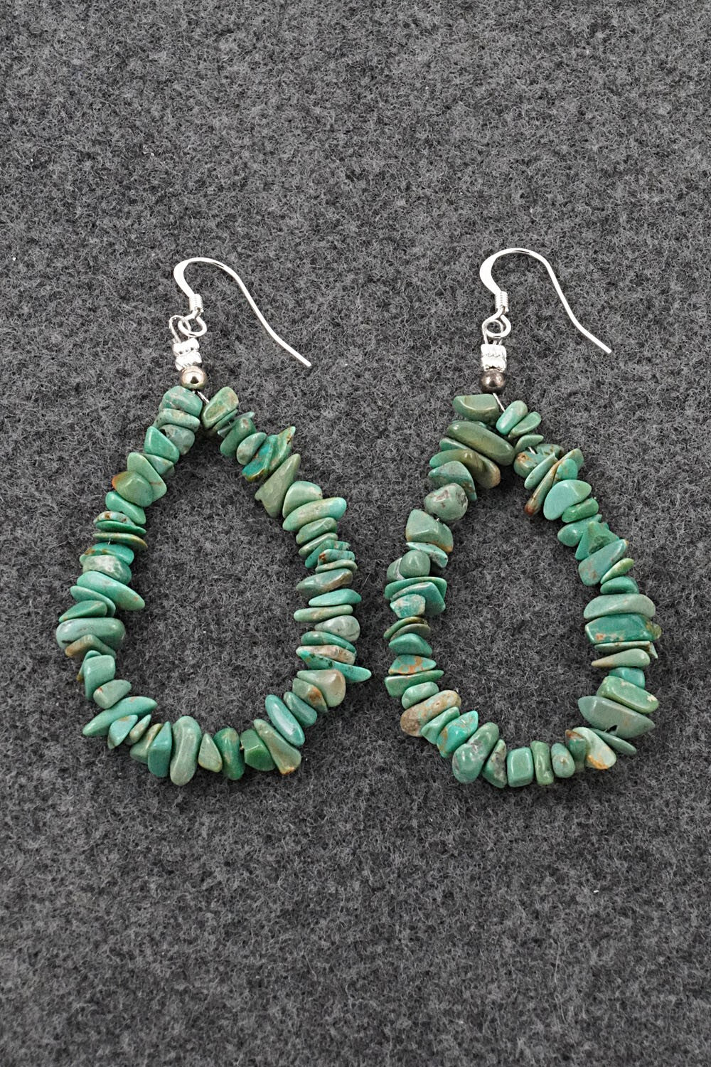 Turquoise & Sterling Silver Earrings - Doreen Jake