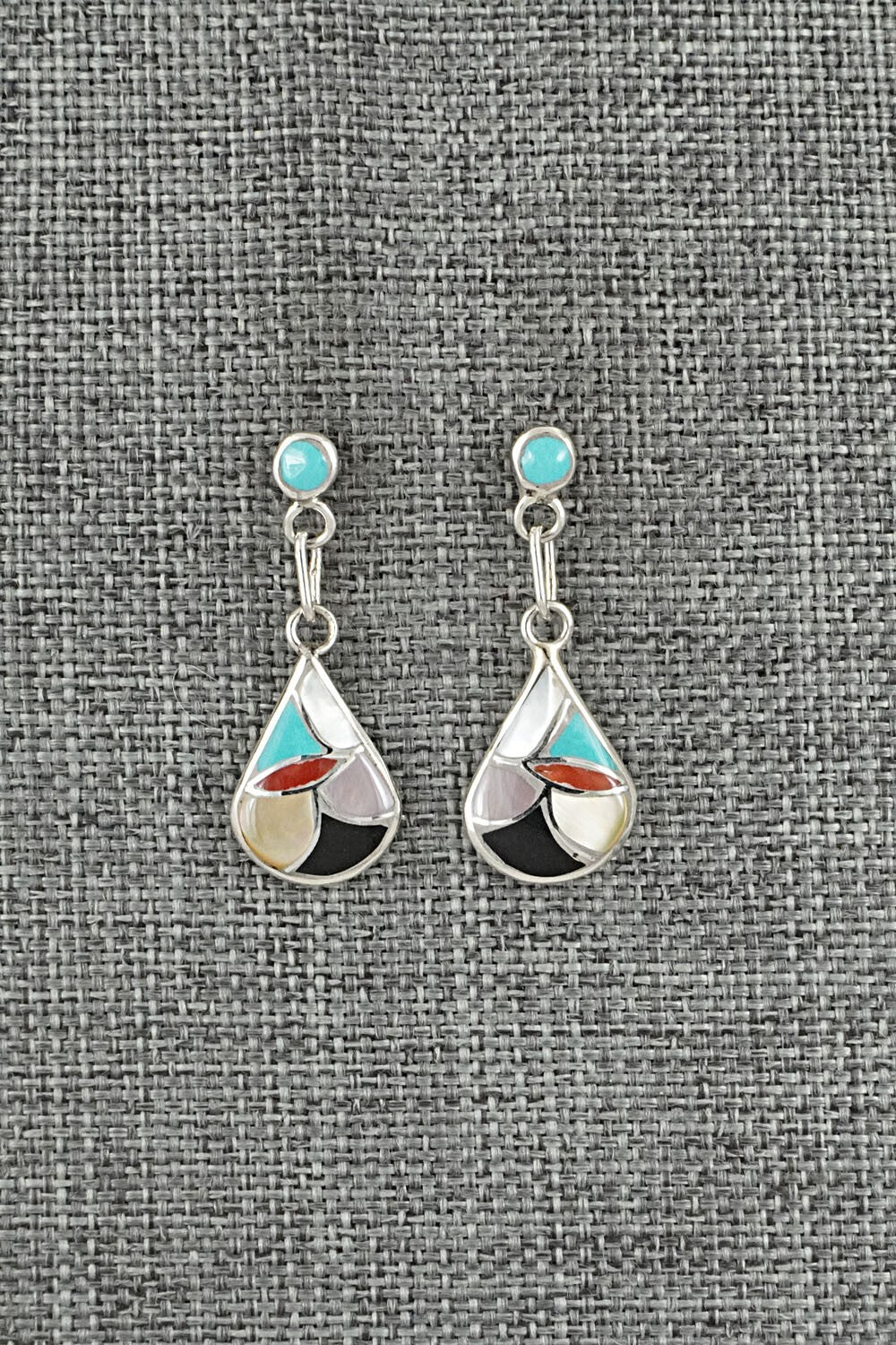 Multi-Stone & Sterling Silver Earrings - Orena Leekya