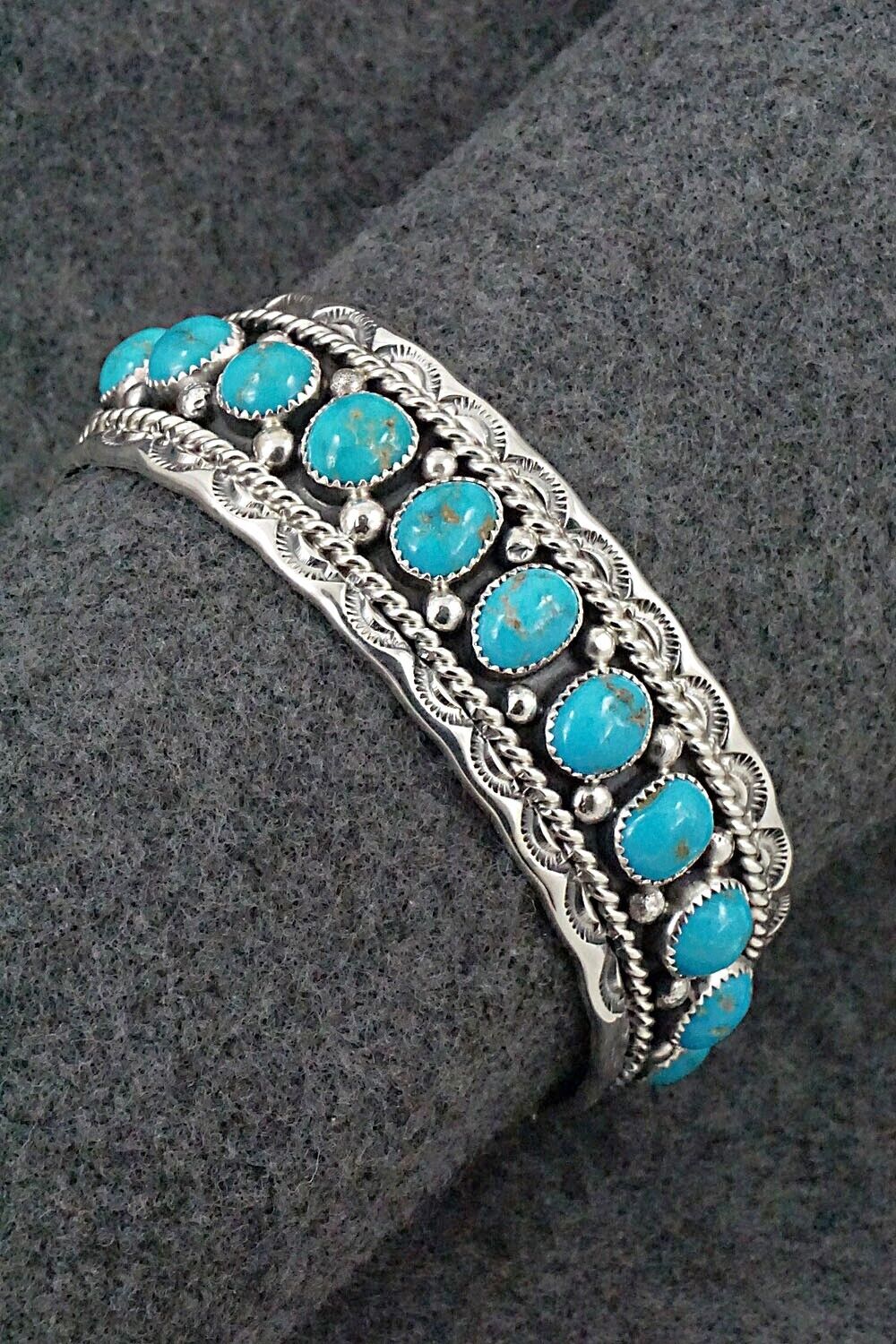 Turquoise & Sterling Silver Bracelet - Chester Charley