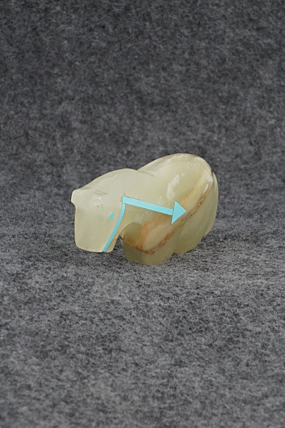 Horse Zuni Fetish Carving - Bernard Laiwakete