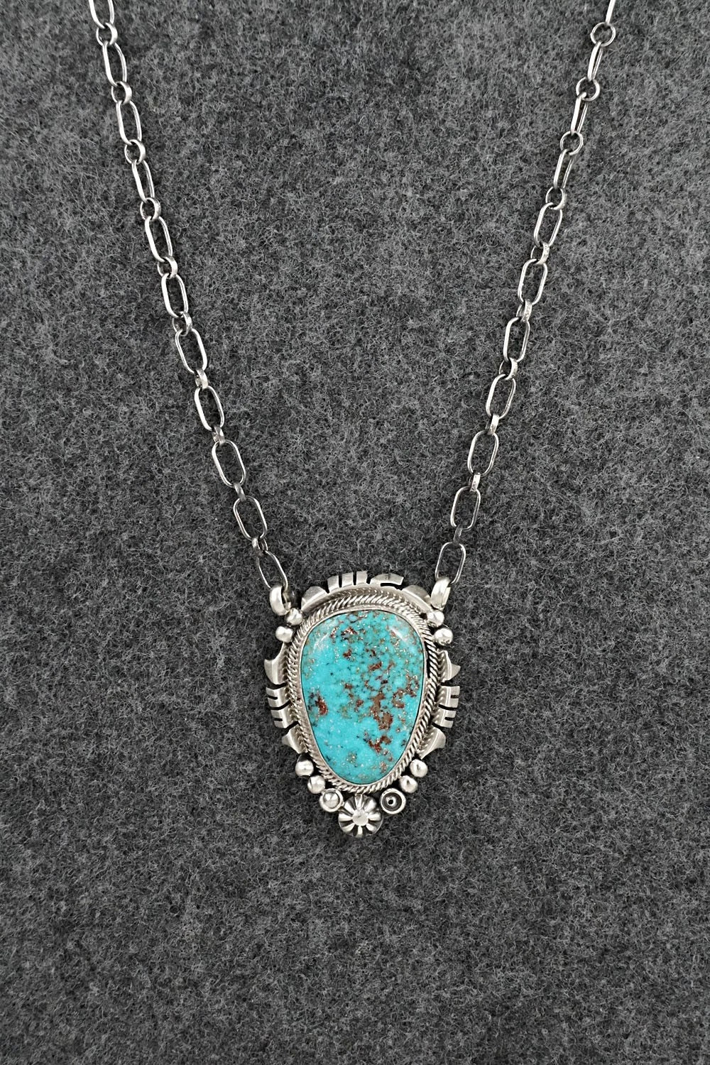 Turquoise & Sterling Silver Necklace - Daniel Benally