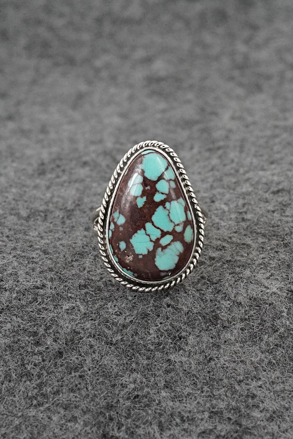 Turquoise & Sterling Silver Ring - Eugene Gruber - Size 6