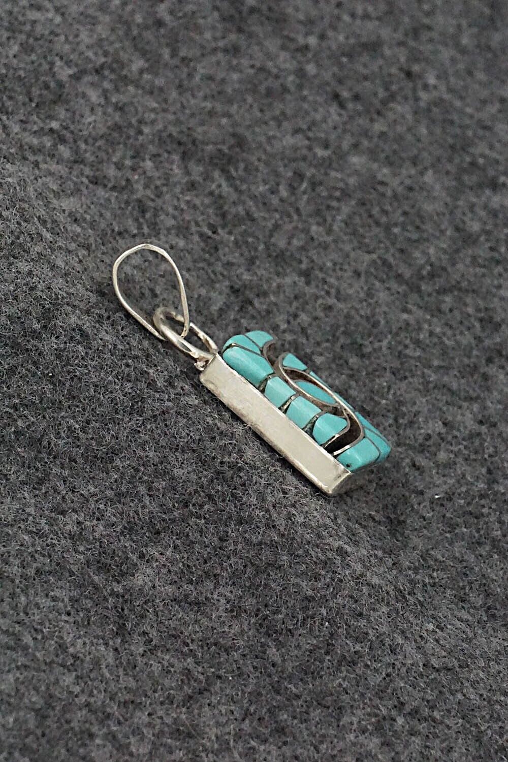Turquoise & Sterling Silver Pendant - Amy Wesley