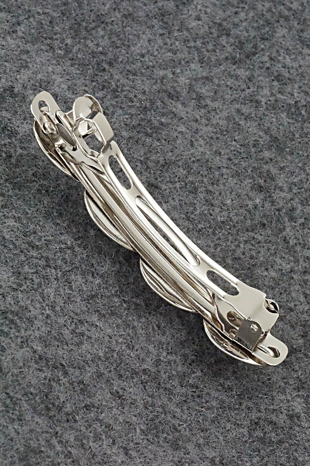 Turquoise & Sterling Silver Hair Barrette - Leroy Parker