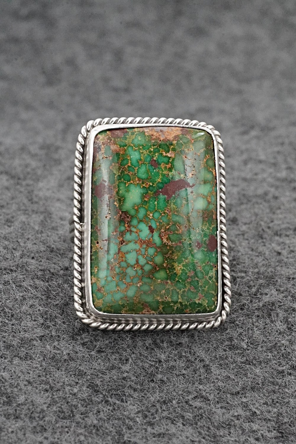 Turquoise & Sterling Silver Ring - Eugene Gruber - Size 9