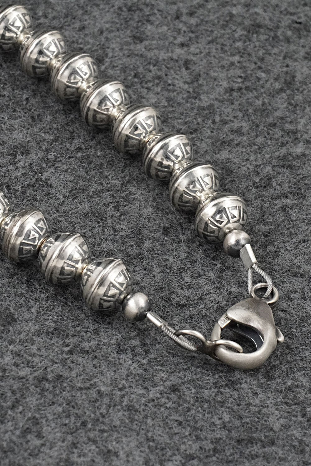 Spiny Oyster & Sterling Silver Squash Blossom Set - Mark Yazzie