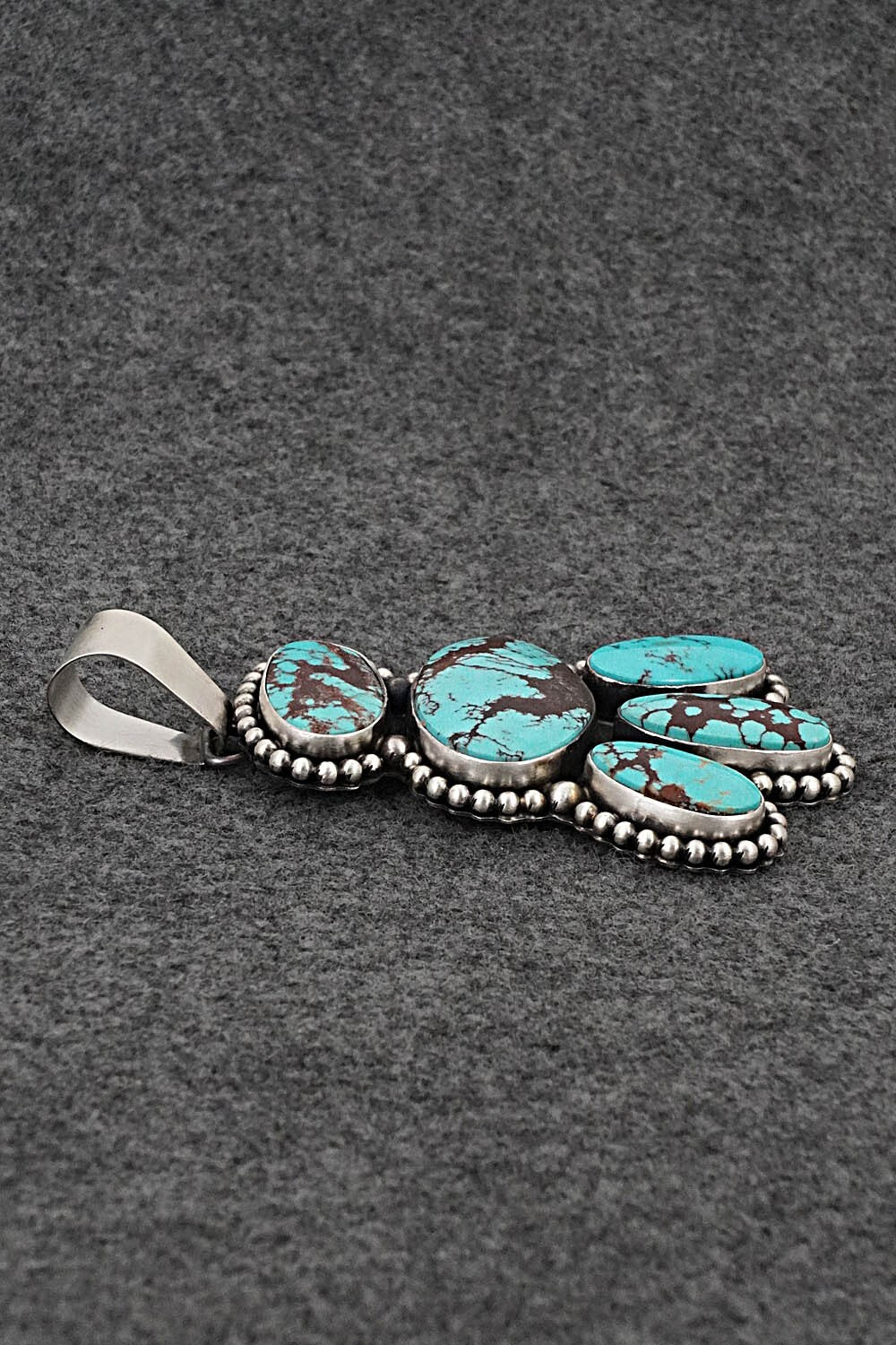 Turquoise & Sterling Silver Pendant and Earrings Set - Paul Livingston