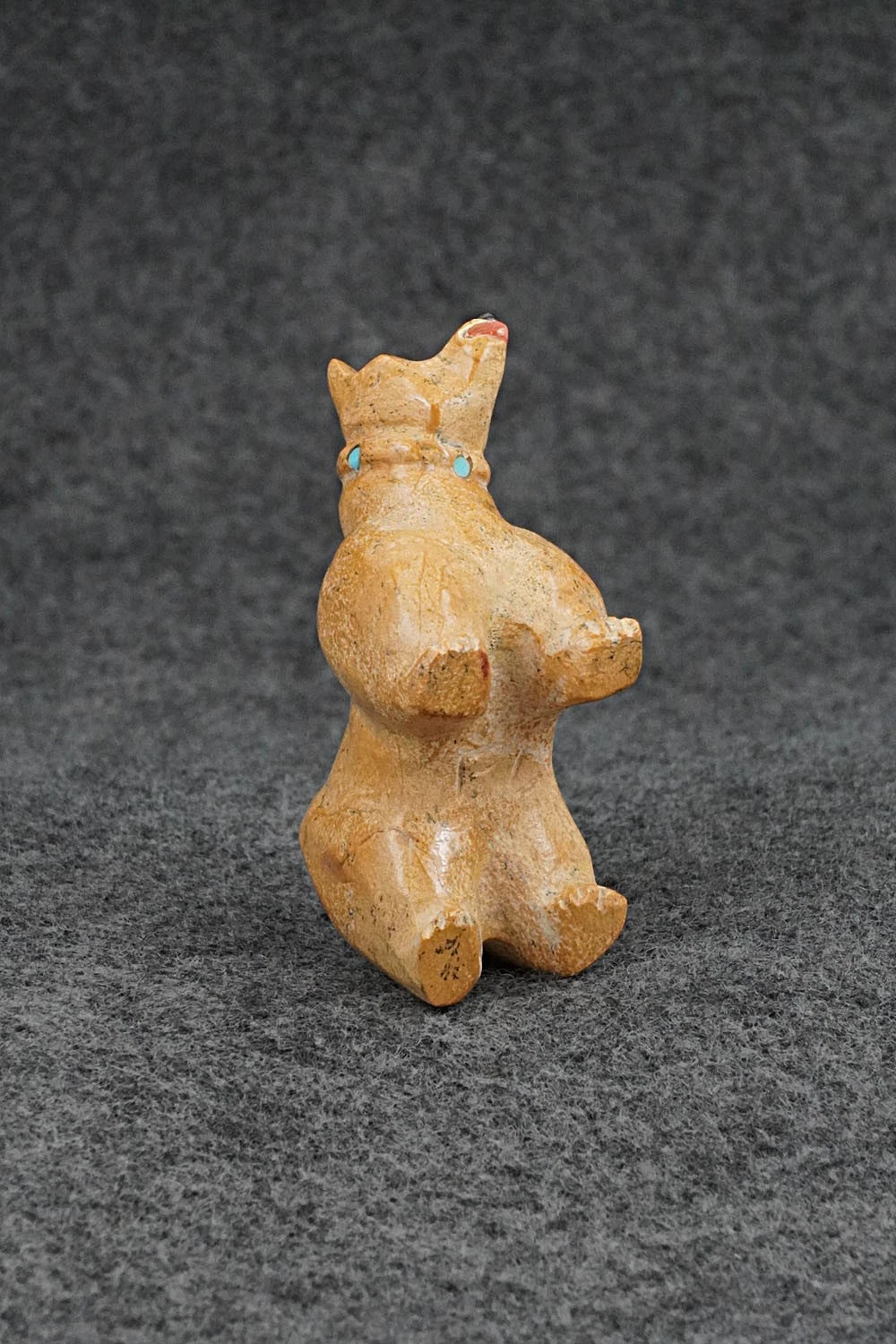 Dog Zuni Fetish Carving - Freddie Leekya