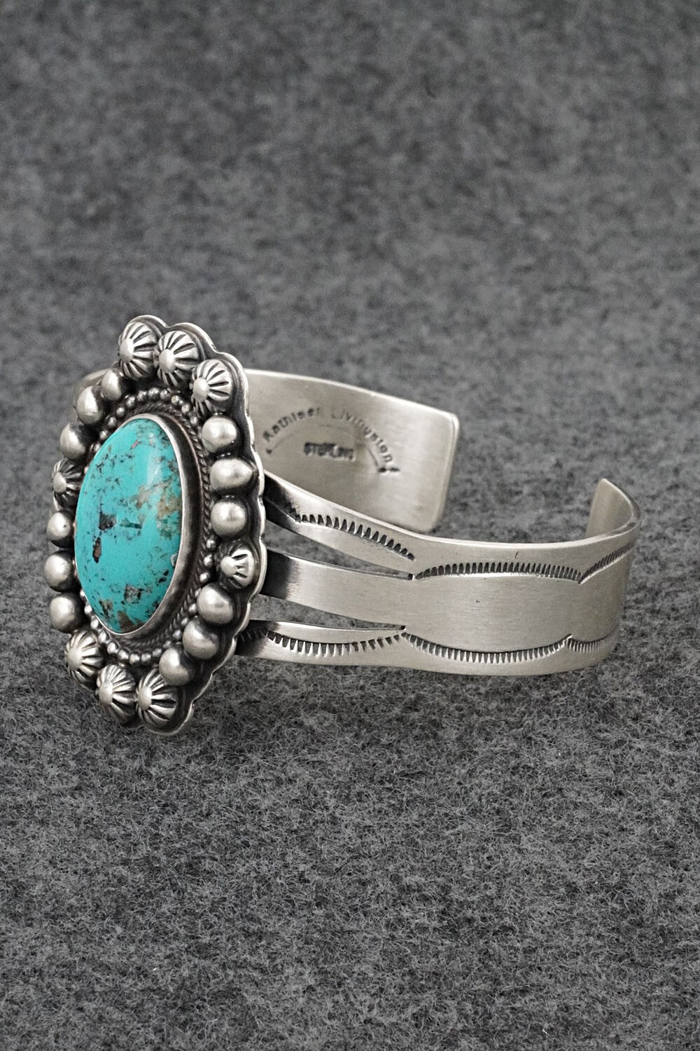 Turquoise and Sterling Silver Bracelet & Ring Set - Kathleen Livingston