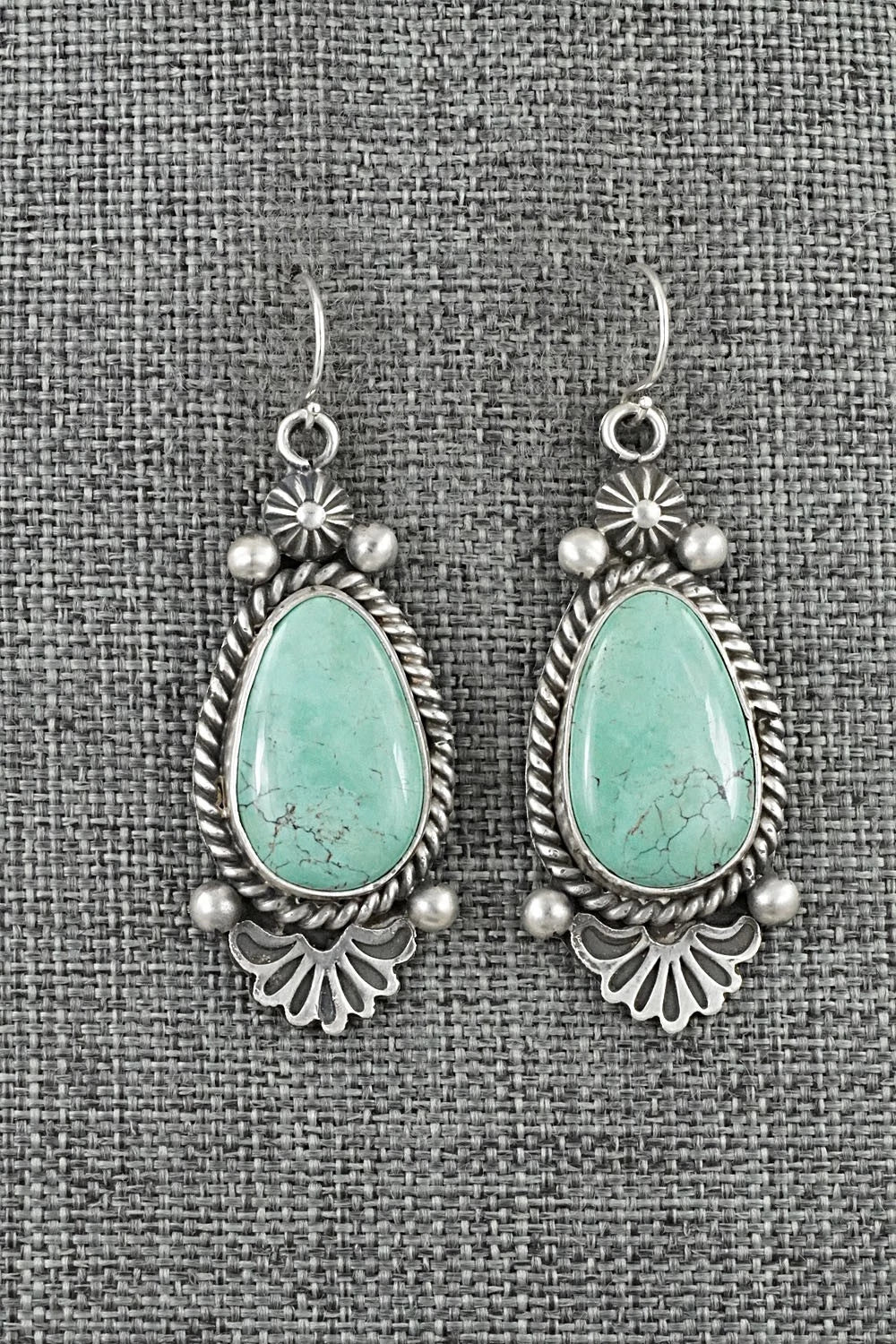 Turquoise & Sterling Silver Earrings - Michael Calladitto