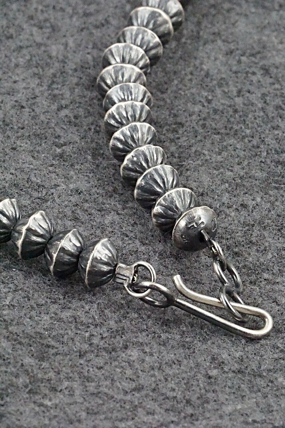 Sterling Silver Navajo Pearl Necklace 24" - Preston Haley