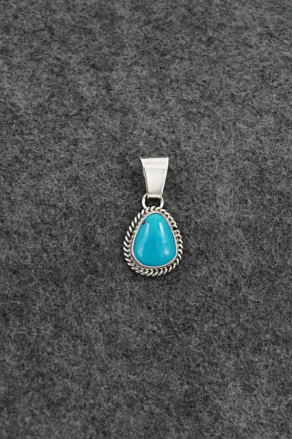 Turquoise & Sterling Silver Pendant - Rena Begay