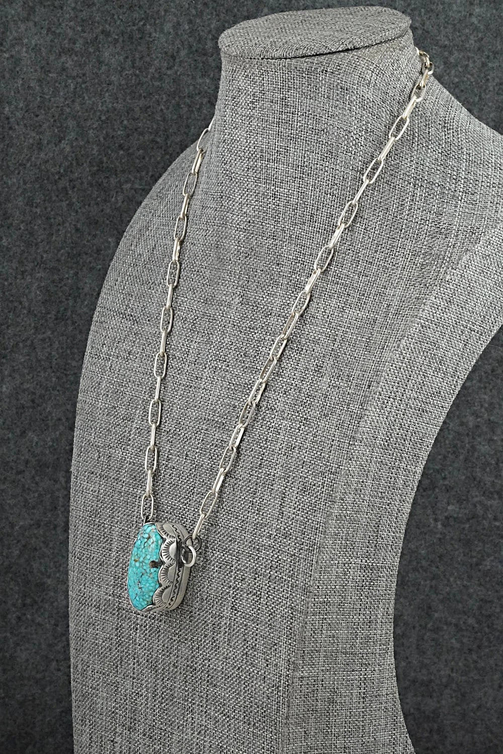 Turquoise & Sterling Silver Necklace - Randy Boyd
