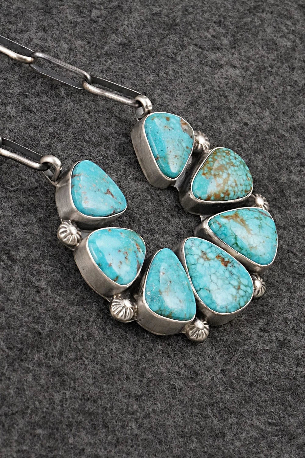 Turquoise & Sterling Silver Necklace - Kathleen Livingston