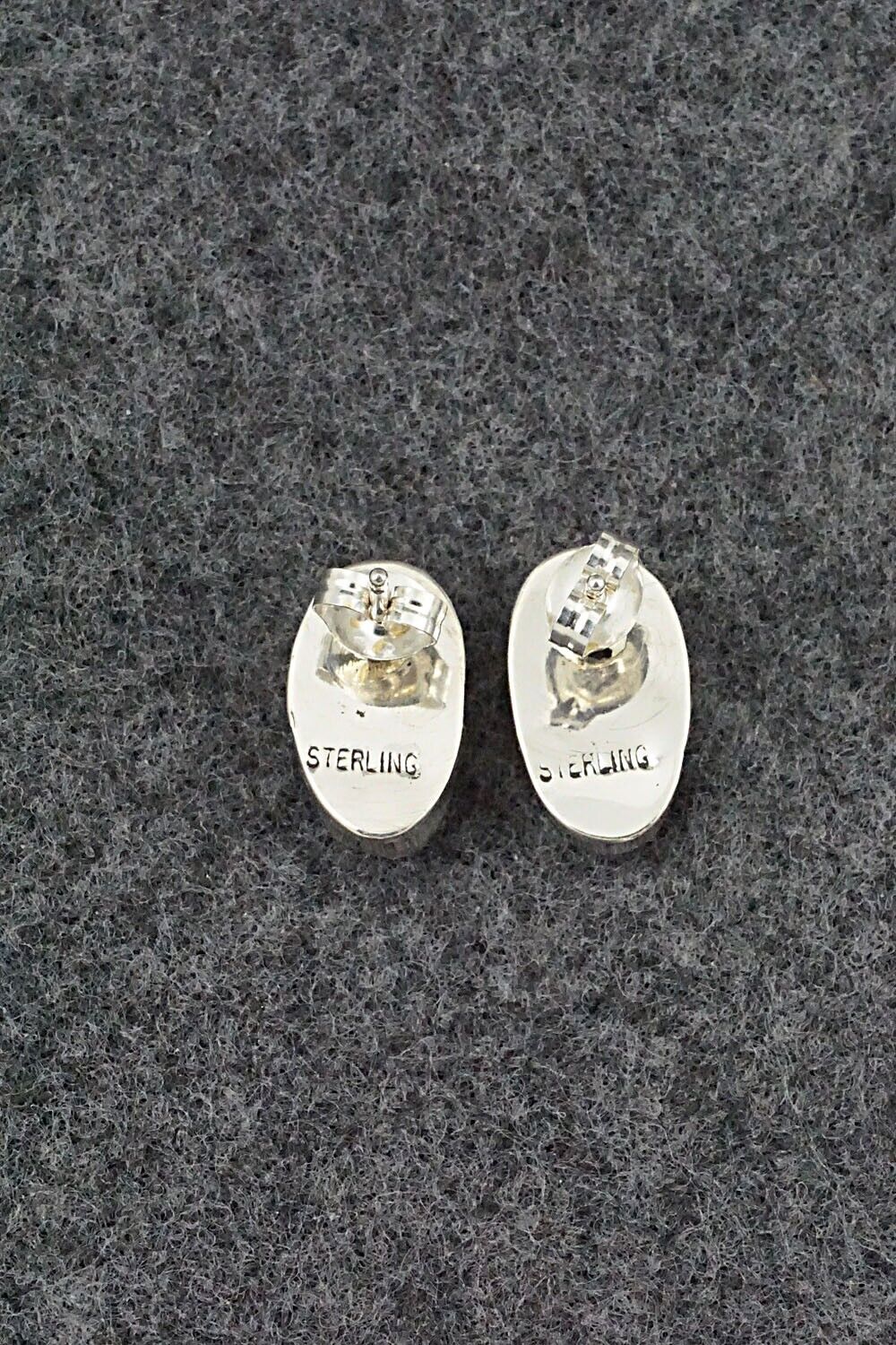 Turquoise & Sterling Silver Earrings - Marco Begaye