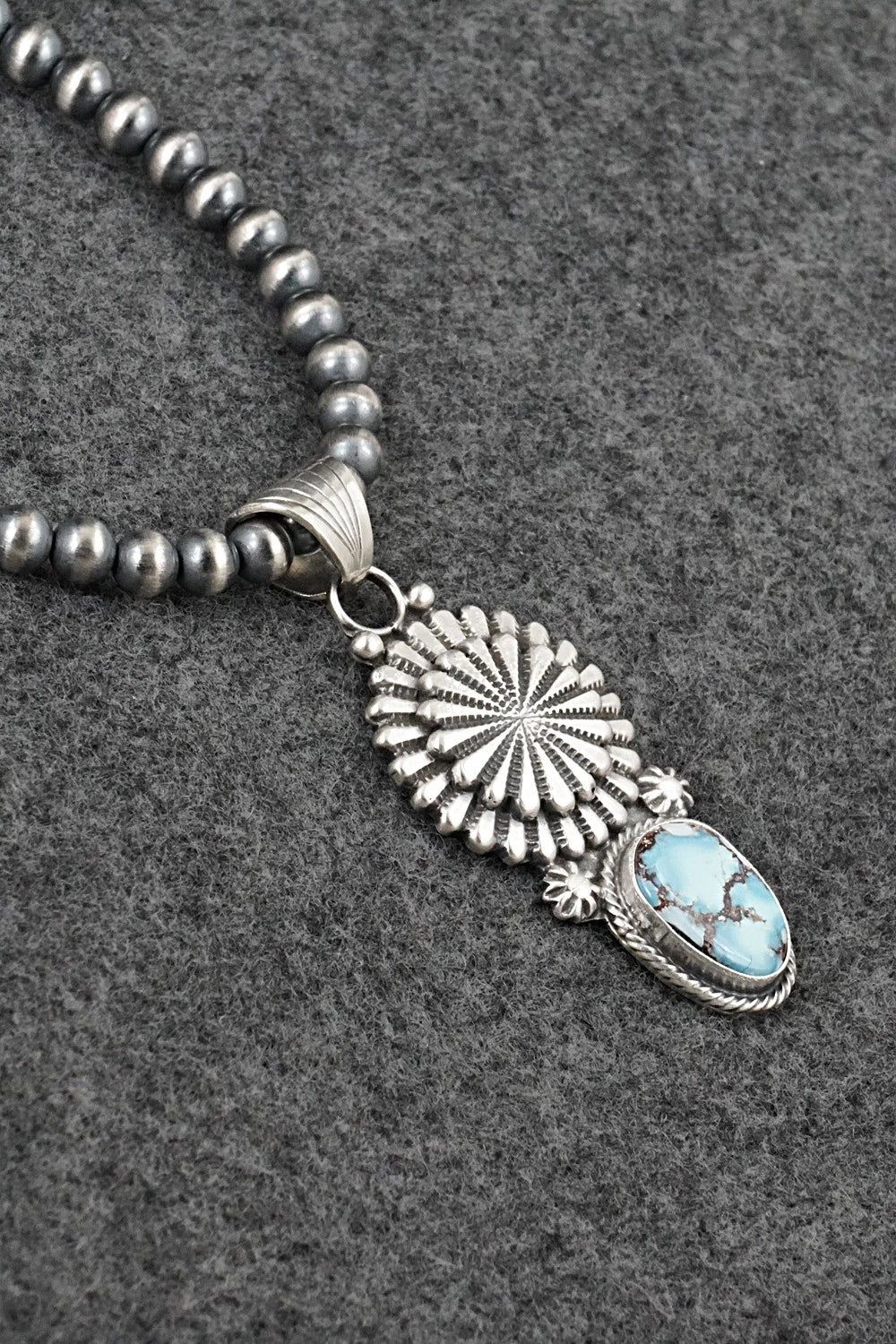 Turquoise & Sterling Silver Necklace - Sharon McCarthy