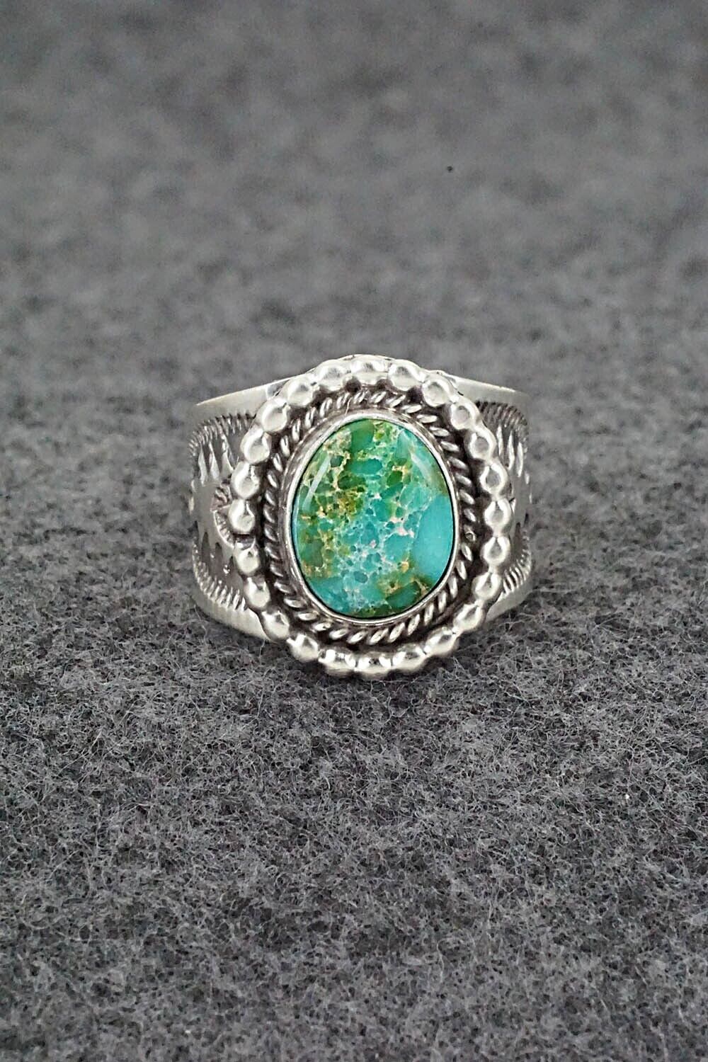 Turquoise & Sterling Silver Ring - Samuel Yellowhair - Size 6
