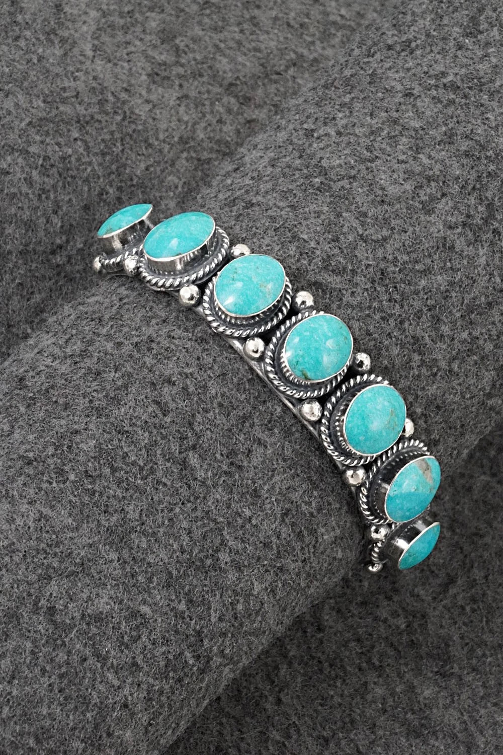 Turquoise & Sterling Silver Bracelet - Albert Smith