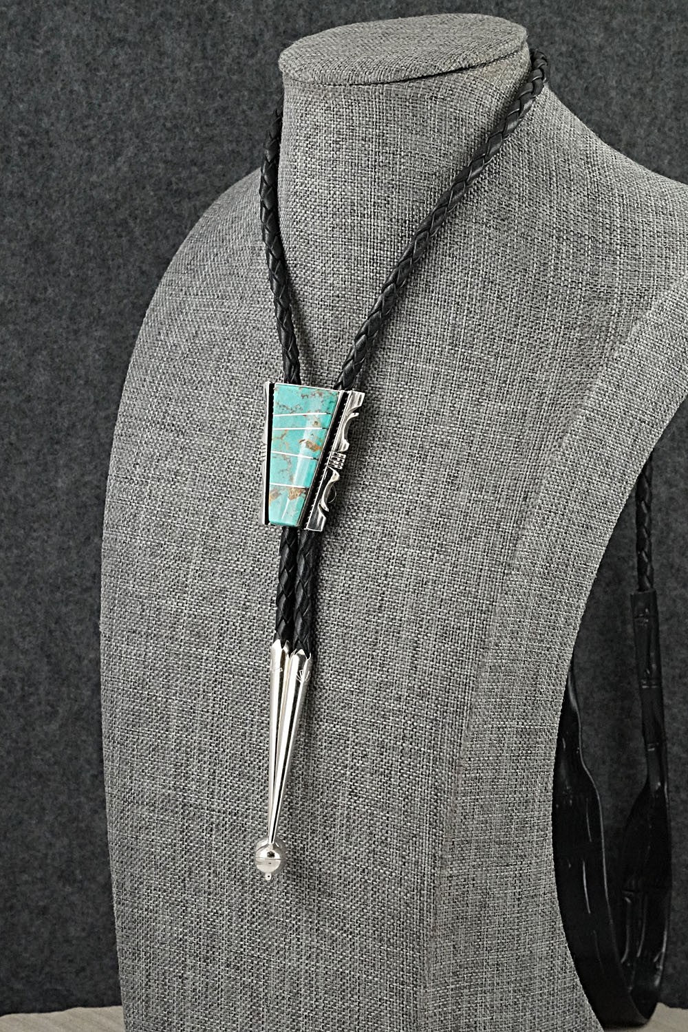 Turquoise & Sterling Silver Bolo Tie - Steve Francisco