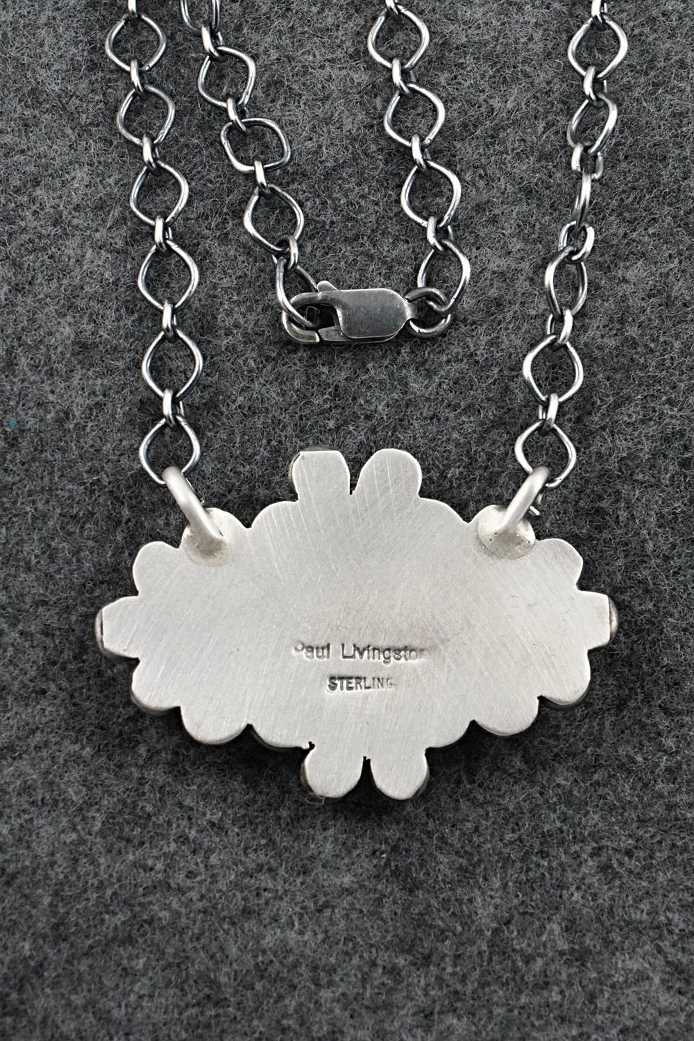 Turquoise & Sterling Silver Necklace - Paul Livingston