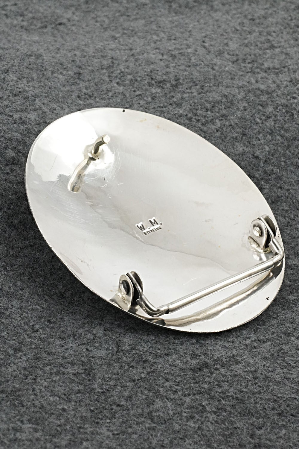 Turquoise & Sterling Silver Belt Buckle - Wilbert Muskett Sr.