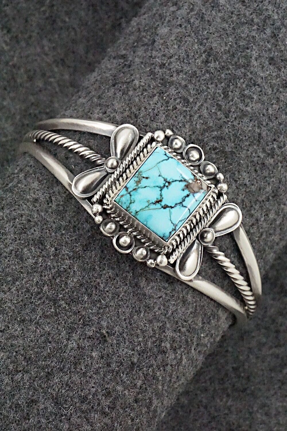 Turquoise & Sterling Silver Bracelet - Derrick Gordon