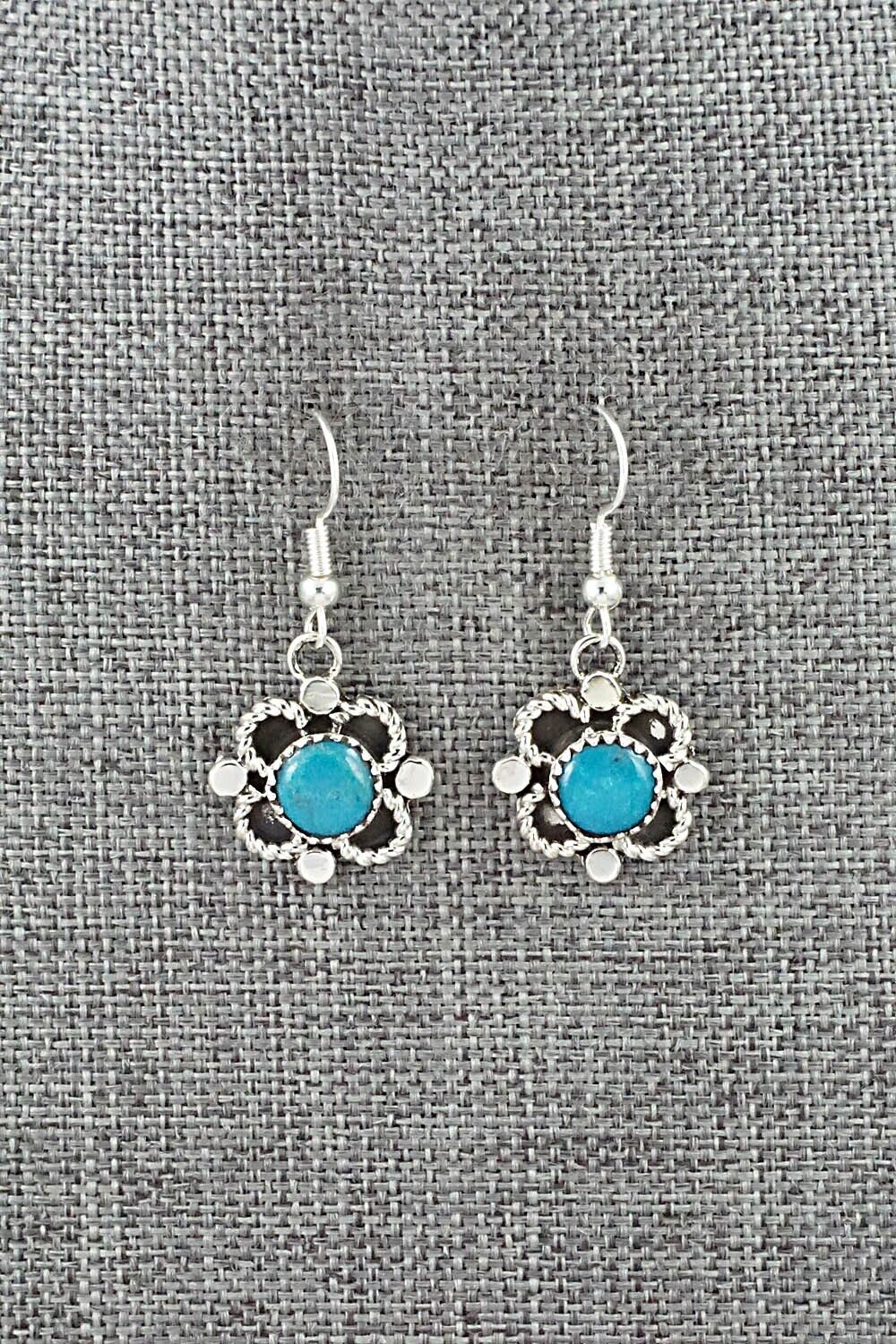 Turquoise & Sterling Silver Earrings - Sandra Parkett