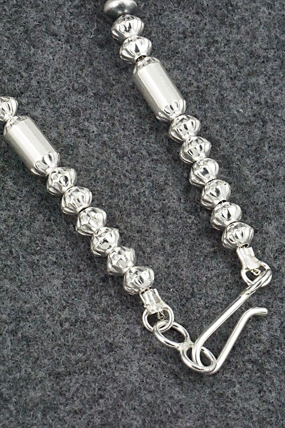 Sterling Silver Navajo Pearl Necklace 16" - Tashina Haley