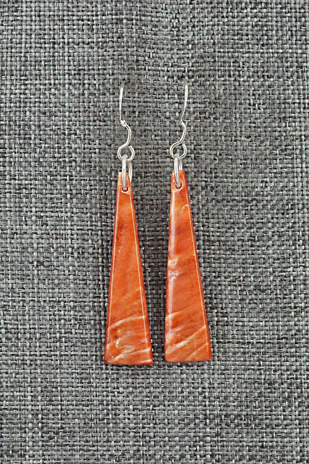 Spiny Oyster & Sterling Silver Earrings - Jesus Espino