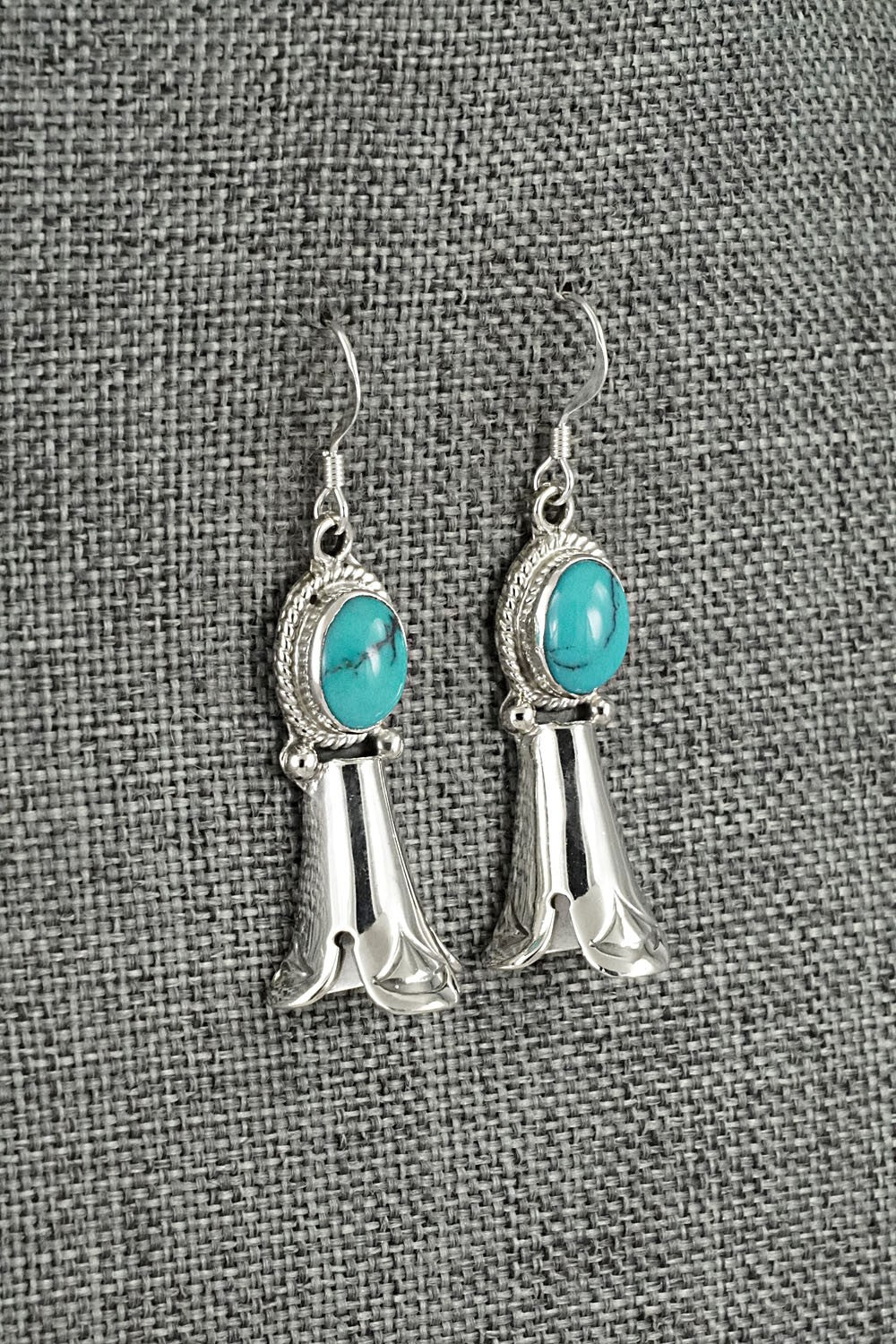 Turquoise & Sterling Silver Earrings - Sharon McCarthy