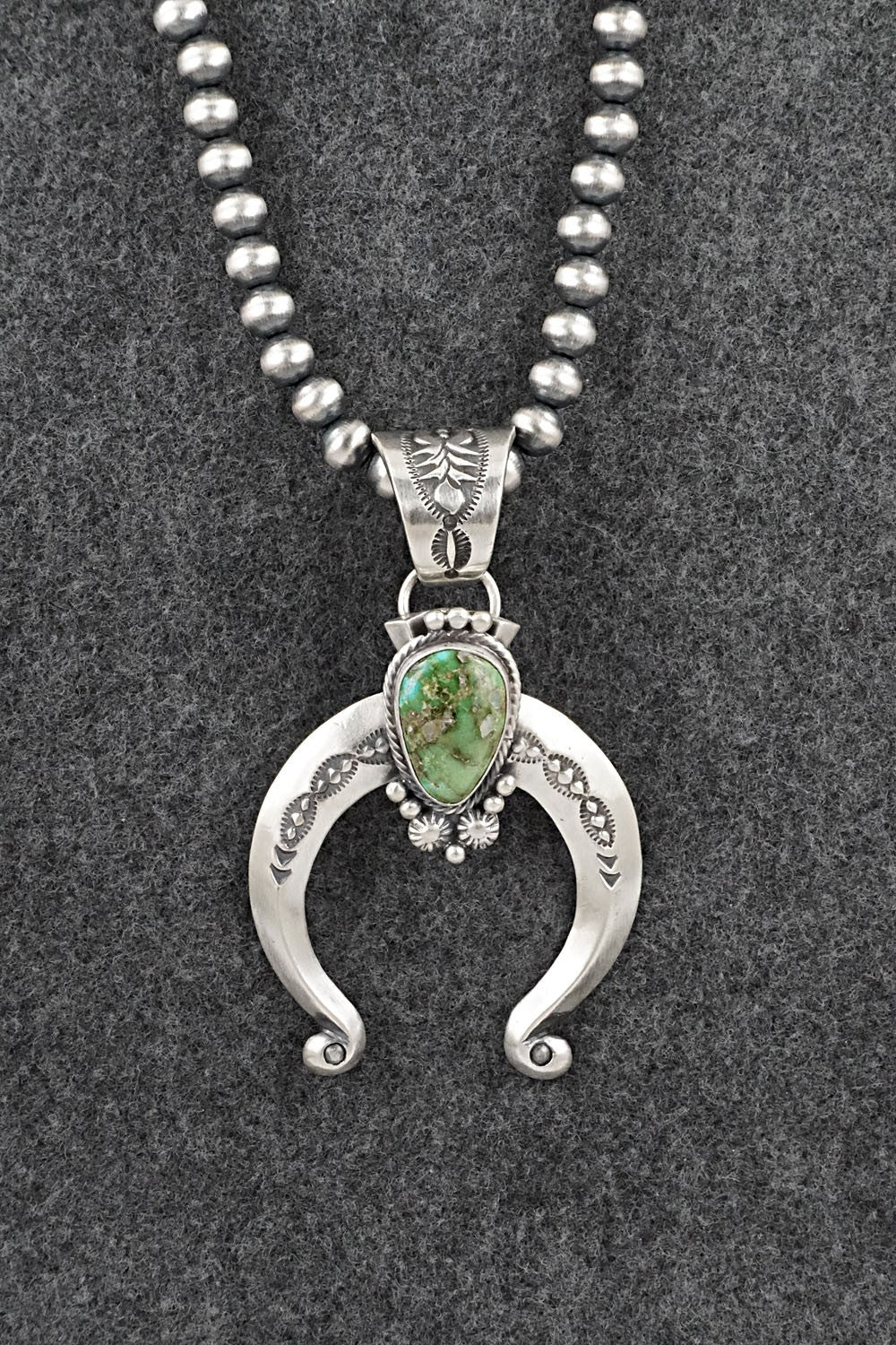 Turquoise & Sterling Silver Necklace - Samuel Yellowhair