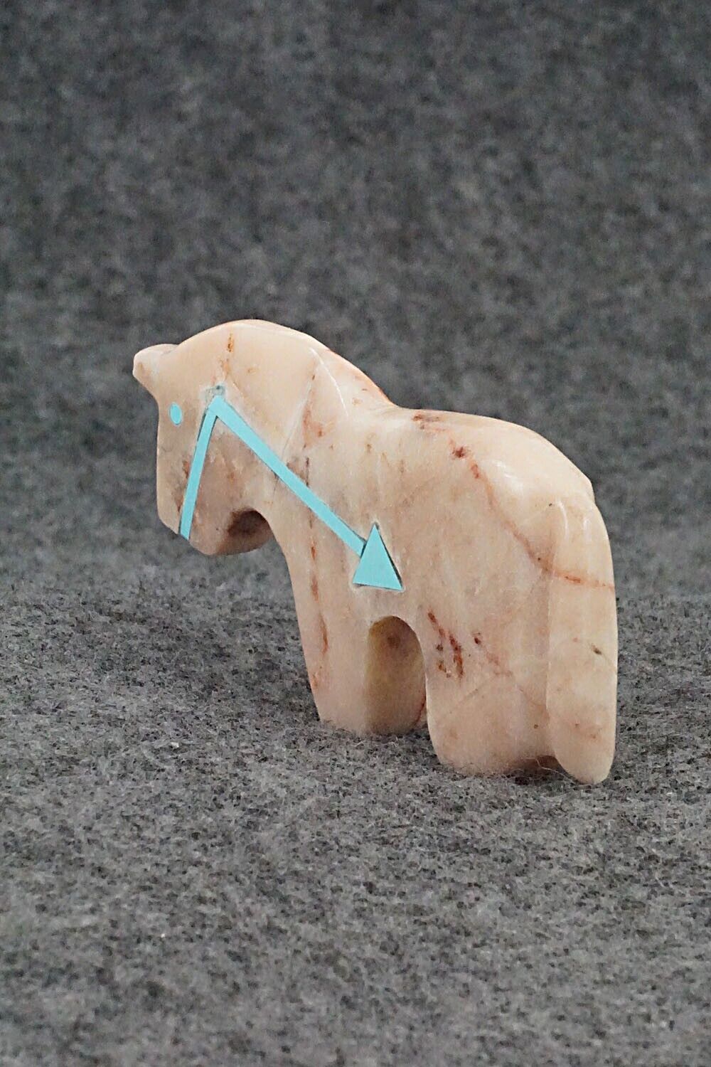 Horse Zuni Fetish Carving - Bernard Laiwakete