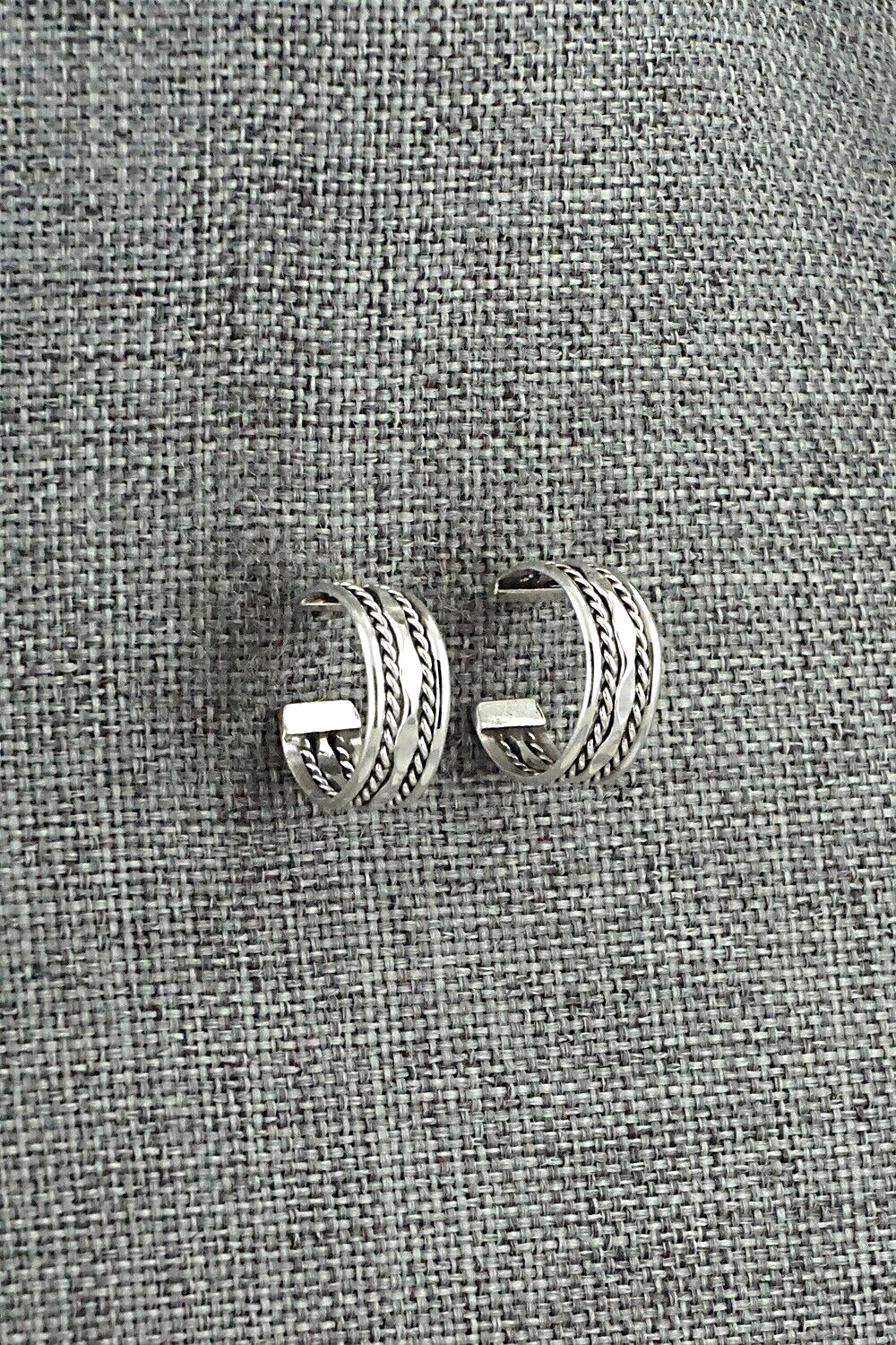 Sterling Silver Hoop Earrings - Elaine Tahe