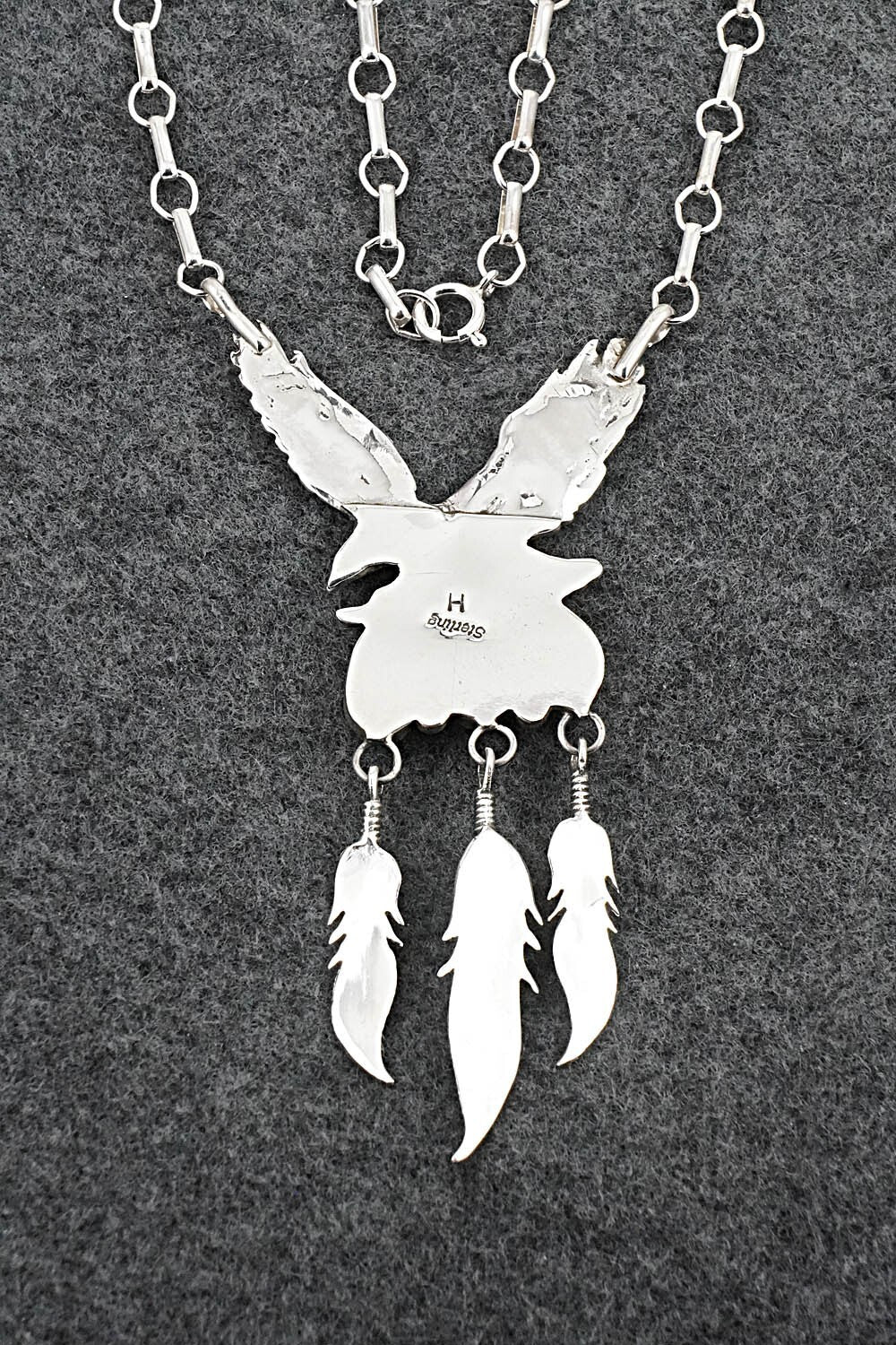 Turquoise & Sterling Silver Necklace - Henry Attakai