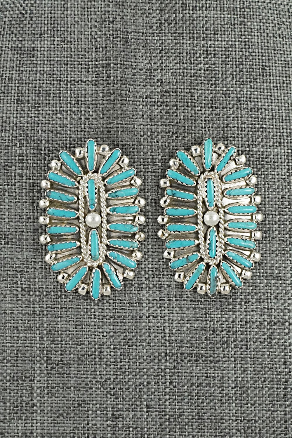 Turquoise & Sterling Silver Earrings - Philena Byjoe