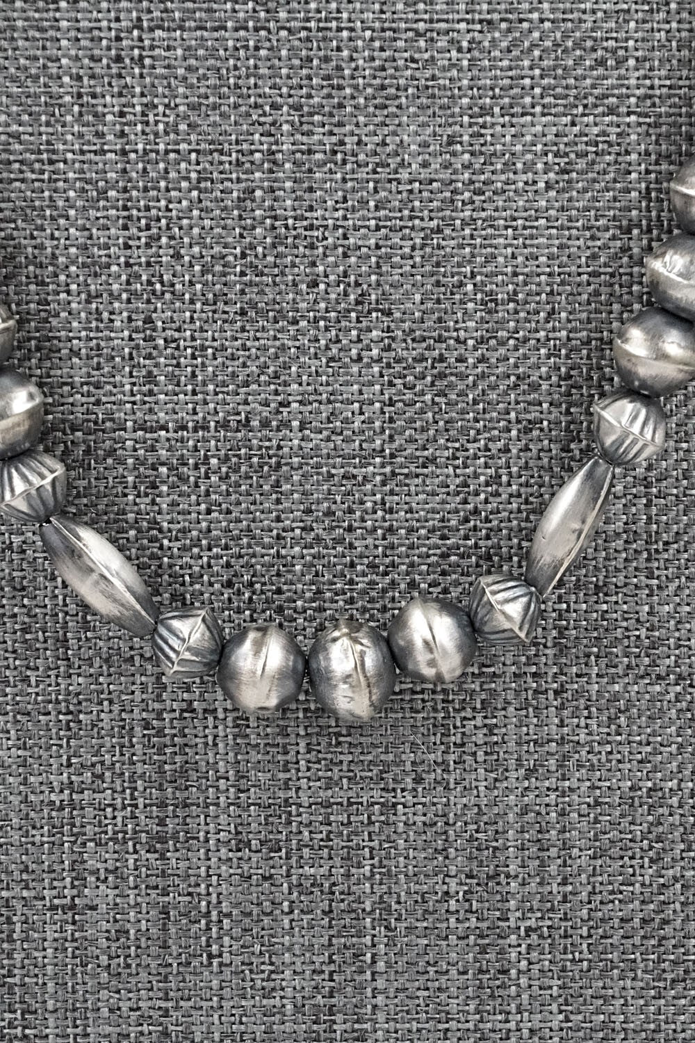 Sterling Silver Navajo Pearl Necklace 26" - Vintage