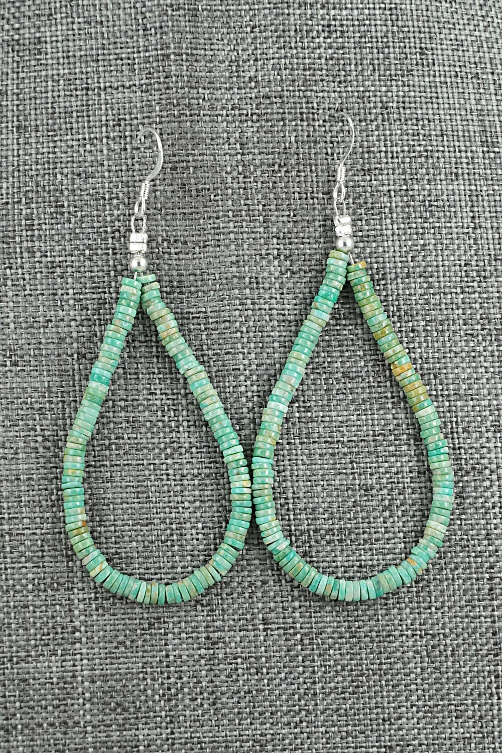 Turquoise & Sterling Silver Earrings - Doreen Jake