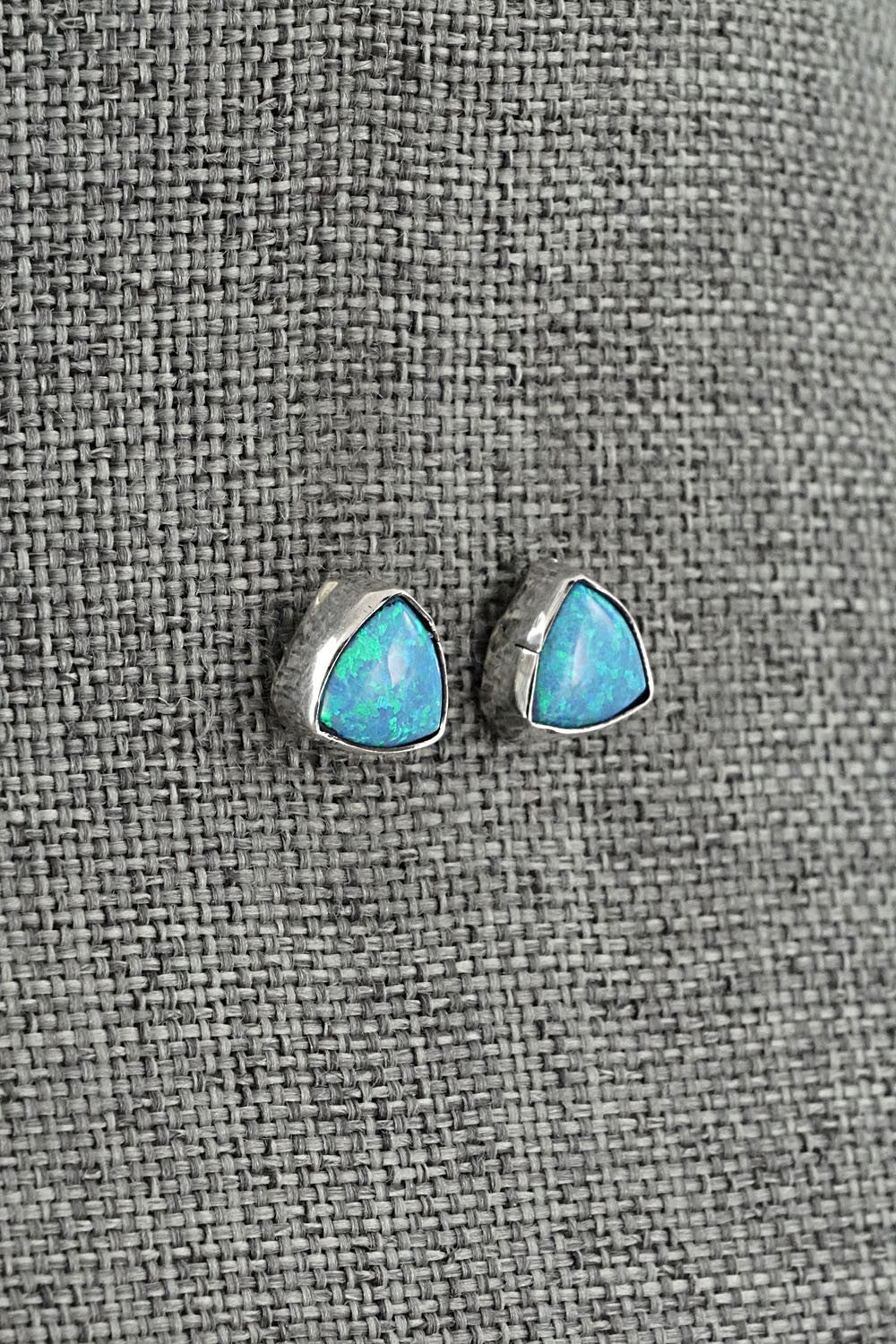Opalite & Sterling Silver Earrings - Gerald Joe