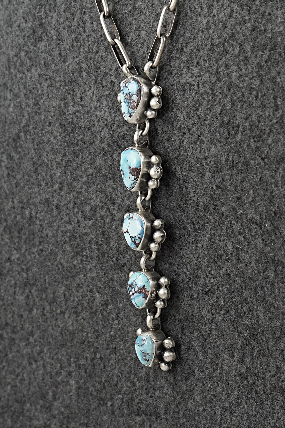 Turquoise & Sterling Silver Necklace - Bobby Johnson