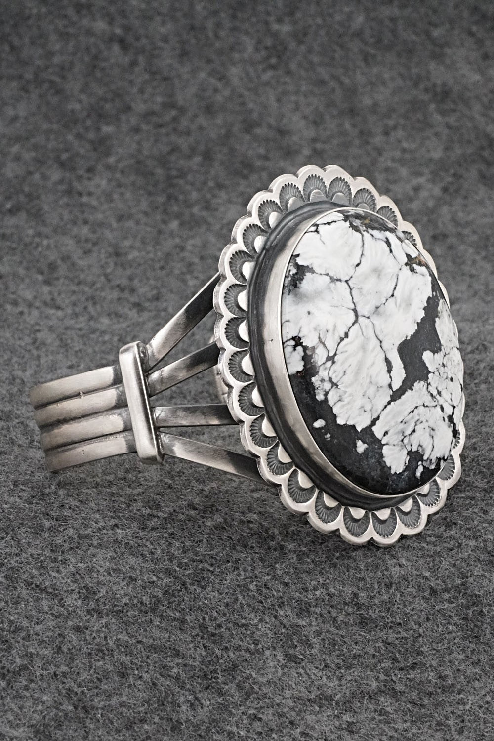 White Buffalo & Sterling Silver Bracelet - Randy Boyd